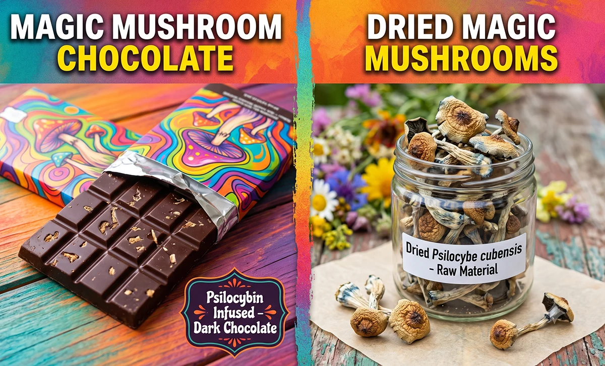 Magic Mushroom Chocolate vs. Dried Mushrooms: Which Is the Better Choice?