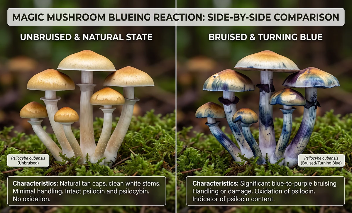 Why Do Magic Mushrooms Turn Blue? The Science Behind Blue Bruising Explained