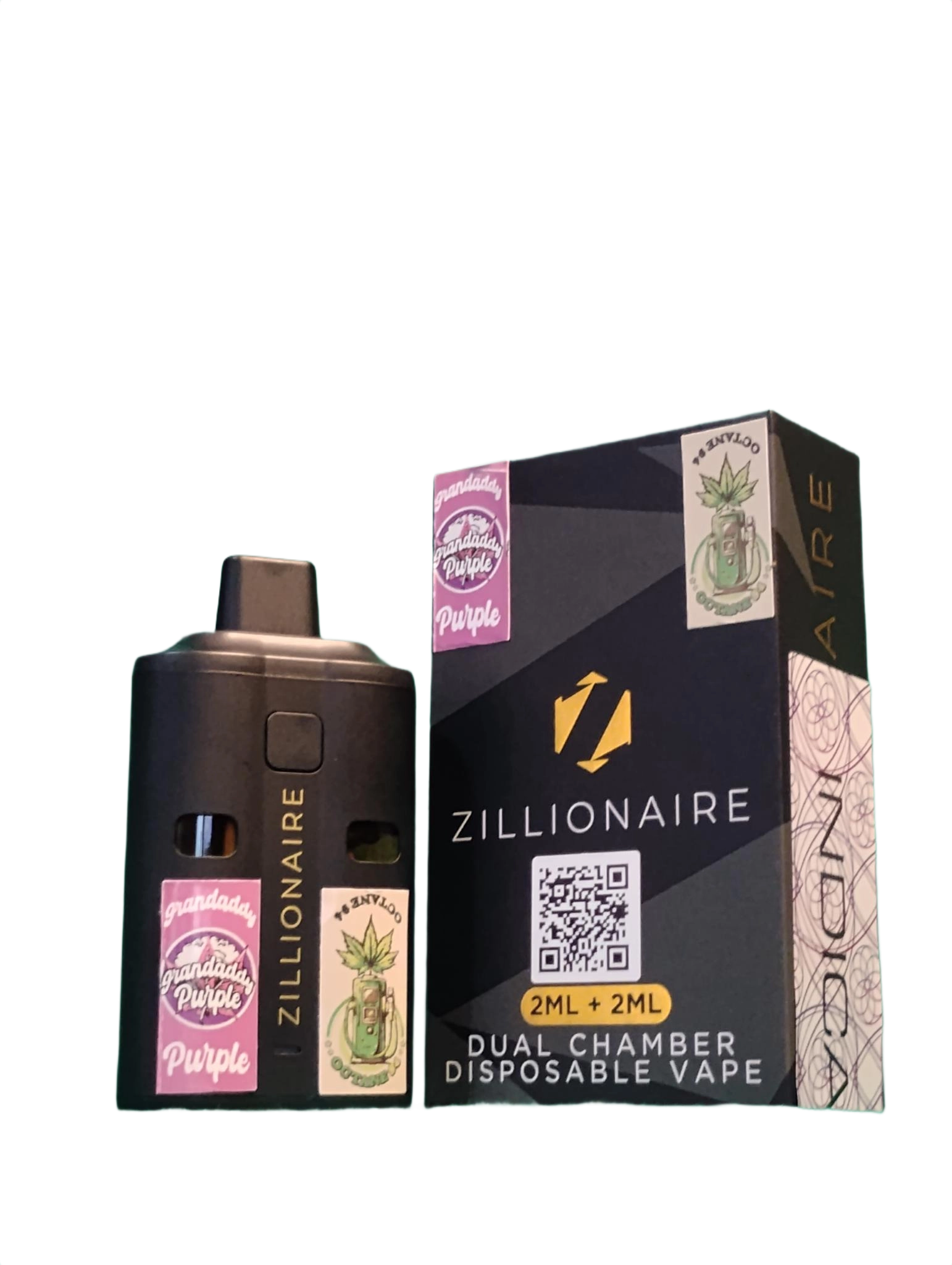 THC Vape - Zillionaire Dual Disposable 4g Indica